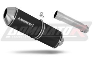 Suzuki DR 650 R / RU / S 1990 - 1995 Terminale di Scarico Marmitta Silenziatore OVR NERO + dB killer