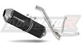 scarico silenziatore DOMINATOR OVR nero adatto alla moto Suzuki DL 650 V Strom / XT 2012 - 2016