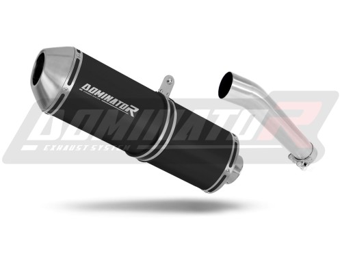 scarico silenziatore DOMINATOR OVR nero adatto alla moto Suzuki DL 650 V-Strom 2004 - 2006