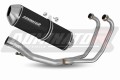 impianto di scarico completo con silenziatore DOMINATOR Full System OVR nero adatto alla moto Suzuki GS 500E 1989 - 2009