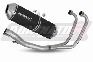 Suzuki GS 500E 1989 - 2009 Full Exhaust System Collector Silencer OVR BLACK + dB killer