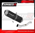 scarico silenziatore DOMINATOR OVR nero adatto alla moto Suzuki BURGMAN 400 2007 - 2016 2