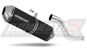 Suzuki DR 125 Terminale di Scarico Marmitta Silenziatore OVR NERO + dB killer