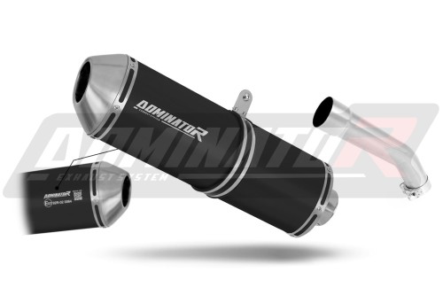scarico silenziatore DOMINATOR omologato OVR nero adatto alla moto Kawasaki ZX10R 2004 - 2005