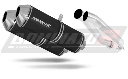 scarico silenziatore DOMINATOR OVR nero adatto alla moto Kawasaki Z1000 2003 - 2006