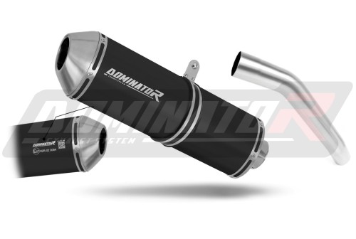 scarico silenziatore DOMINATOR omologato OVR nero adatto alla moto Kawasaki Z750 2007 - 2012