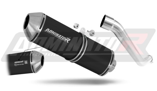 scarico silenziatore DOMINATOR omologato OVR nero adatto alla moto Kawasaki Z750 2004 - 2006