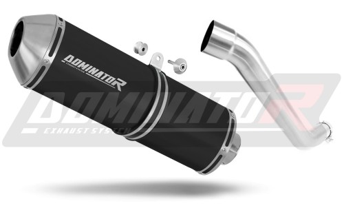 scarico silenziatore DOMINATOR OVR nero adatto alla moto Kawasaki Z750 2004 - 2006