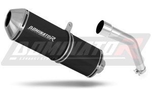 Kawasaki KLE 500 1991 – 2007 Terminale di Scarico Marmitta Silenziatore OVR NERO + dB killer