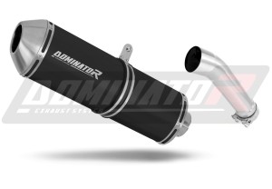 Kawasaki ER 5 500 1996 - 2006 Terminale di Scarico Marmitta Silenziatore OVR NERO + dB killer