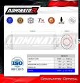 scarico silenziatore DOMINATOR OVR nero adatto alla moto Honda CBF 1000 2006 - 2009 2