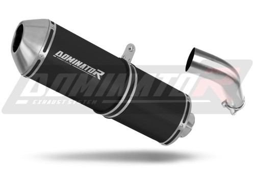 scarico silenziatore DOMINATOR OVR nero adatto alla moto Honda VFR 800 F 2014 - 2019