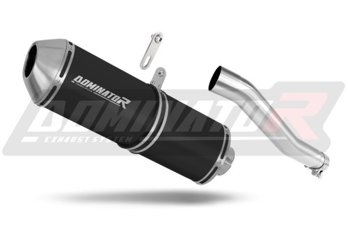 scarico silenziatore DOMINATOR OVR nero adatto alla moto Honda XRV 750 AFRICA TWIN RD07 1993 - 1995