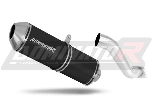 scarico silenziatore DOMINATOR OVR nero adatto alla moto Honda VFR 750 1993 - 1997