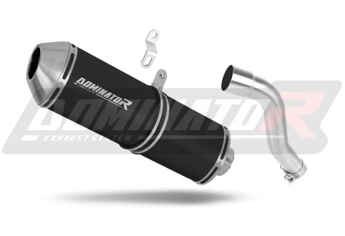 scarico silenziatore DOMINATOR OVR nero adatto alla moto Honda XL 700 V TRANSALP 2008 - 2014