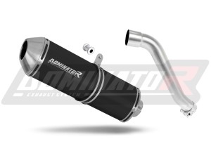 Honda XL 650 V TRANSALP 2001 - 2007 Terminale di Scarico Marmitta Silenziatore OVR NERO + dB killer