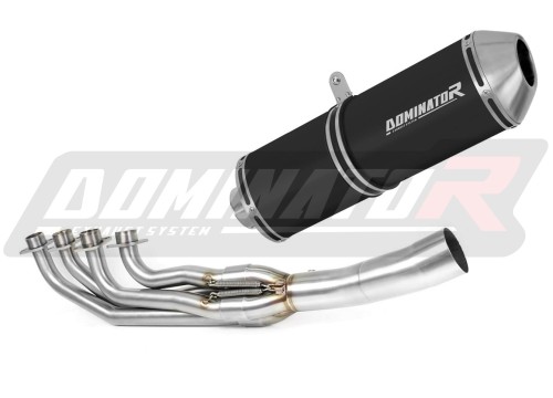impianto di scarico completo con silenziatore DOMINATOR Full System OVR nero adatto alla moto BMW K1200RS 1997 - 2000