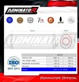 exhaust muffler DOMINATOR OVR BLACK fits to Aprilia Tuono 1000 R 2006  2010 2