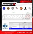scarico silenziatore DOMINATOR OVR nero adatto alla moto Aprilia RSV 1000 R 2004 - 2009 2