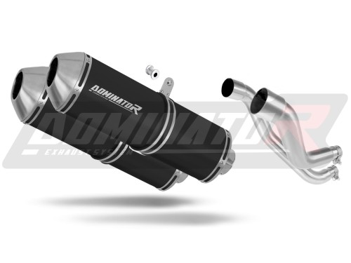 exhaust muffler DOMINATOR OVR BLACK fits to Aprilia Pegaso 650 Factory 2007  2010