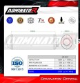 scarico silenziatore DOMINATOR OVR nero adatto alla moto Aprilia Pegaso 650 1997 - 2000 2