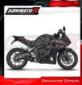 complete exhaust system with muffler DOMINATOR Full System HP8 BLACK fits to Honda CBR 650 R / EClutch 2024  2025 2