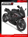 impianto di scarico completo con silenziatore DOMINATOR Full System HP8 nero adatto alla moto Honda CBR 650 R / E-Clutch 2024 - 2025 3