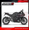 Honda CBR 650 R / E-Clutch 2024 - 2025 Collector Manifold Full Exhaust System Muffler Auspuff Sportauspuff Silencer Echappement Silencieux Scarico Scarichi Escape Wydech Tłumik HP6 BLACK Dominator Exhaust System 4