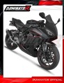 complete exhaust system with muffler DOMINATOR Full System S6 BLACK fits to Honda CBR 650 R / EClutch 2024  2025 3