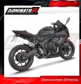 impianto di scarico completo con silenziatore DOMINATOR Full System GP nero adatto alla moto Honda CB 650 R / E-Clutch 2024 - 2025