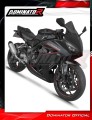 impianto di scarico completo con silenziatore DOMINATOR Full System titanio HP6 adatto alla moto Honda CB 650 R / E-Clutch 2024 - 2025 3