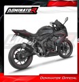 impianto di scarico completo con silenziatore DOMINATOR Full System S6 nero adatto alla moto Honda CB 650 R / E-Clutch 2024 - 2025