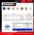 Honda CB 650 R / E-Clutch 2024 - 2025 Collector Manifold Full Exhaust System Muffler Auspuff Sportauspuff Silencer Echappement Silencieux Scarico Scarichi Escape Wydech Tłumik S6 BLACK Dominator Exhaust System 6