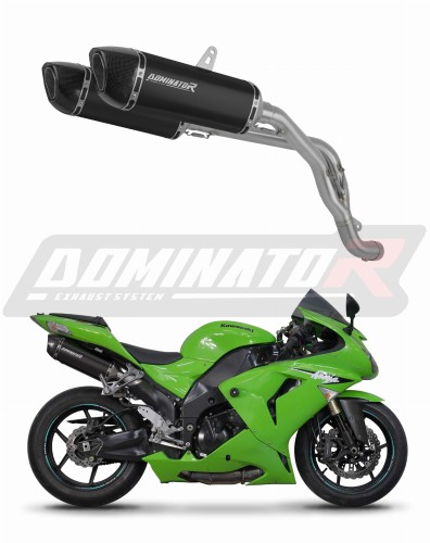scarico silenziatore DOMINATOR HP6 nero adatto alla moto Kawasaki ZX10R 2006 - 2007