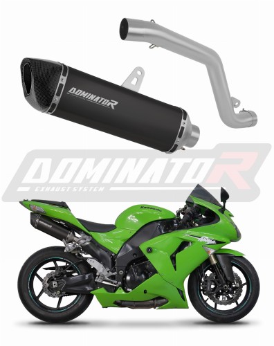 scarico silenziatore DOMINATOR HP6 nero adatto alla moto Kawasaki ZX10R 2006 - 2007
