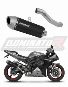 Yamaha YZF R1 1000 RN09 2002 - 2003 Terminale di Scarico Marmitta Silenziatore S6 NERO + dB killer