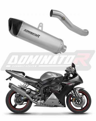 scarico silenziatore DOMINATOR titanio HP6 adatto alla moto Yamaha YZF R1 1000 RN09 2002 - 2003