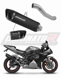 Yamaha YZF R1 1000 RN09 2002 - 2003 EU Omologato approvato Terminale di Scarico Silenziatore HP6 NERO + dB killer