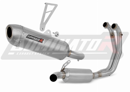 impianto di scarico completo con silenziatore DOMINATOR Full System S6 adatto alla moto Aprilia Tuono 660 2021 - 2024