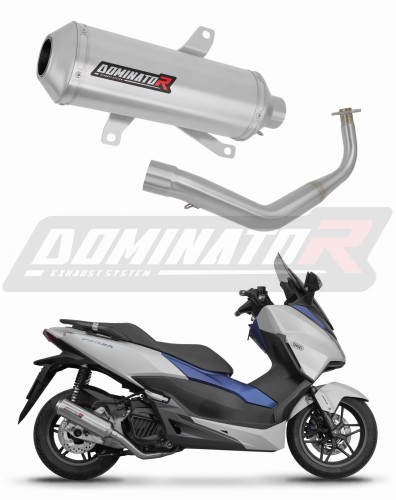 impianto di scarico completo con silenziatore DOMINATOR Full System OV G2 adatto alla moto Honda NSS 125 FORZA 2017 - 2020