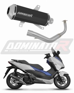 Honda NSS 125 FORZA 2017 - 2020 Impianto di scarico Collettori Marmitta Silenziatore OV G2 NERO + dB killer