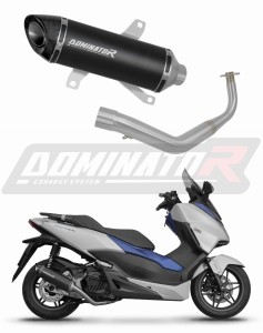 Honda NSS 125 FORZA 2017 - 2020 Impianto di scarico Collettori Marmitta Silenziatore HP8 NERO + dB killer