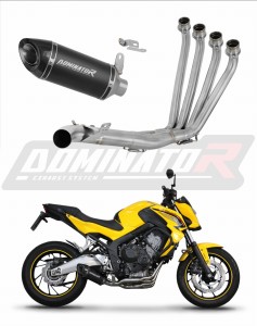 Honda CB 650 F 2014 - 2018 Impianto di scarico Collettori Marmitta Silenziatore HP8 NERO + dB killer