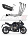 complete exhaust system with muffler DOMINATOR Full System HP8 BLACK fits to Honda CB 650 R 2019  2023