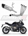 impianto di scarico completo con silenziatore DOMINATOR Full System titanio HP6 adatto alla moto Honda CBR 650 R 2019 - 2023
