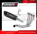 impianto di scarico completo con silenziatore DOMINATOR Full System HP6 nero adatto alla moto Honda CBR 650 R 2019 - 2023 3