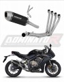 complete exhaust system with muffler DOMINATOR Full System S6 BLACK fits to Honda CBR 650 R 2019  2023