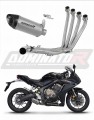 impianto di scarico completo con silenziatore DOMINATOR Full System titanio HP8 adatto alla moto Honda CBR 650 R 2019 - 2023