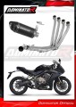complete exhaust system with muffler DOMINATOR Full System HP8 BLACK fits to Honda CBR 650 R 2019  2023 2
