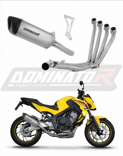 complete exhaust system with muffler DOMINATOR Full System titanium HP6 fits to Honda CBR 650 F 2014  2018